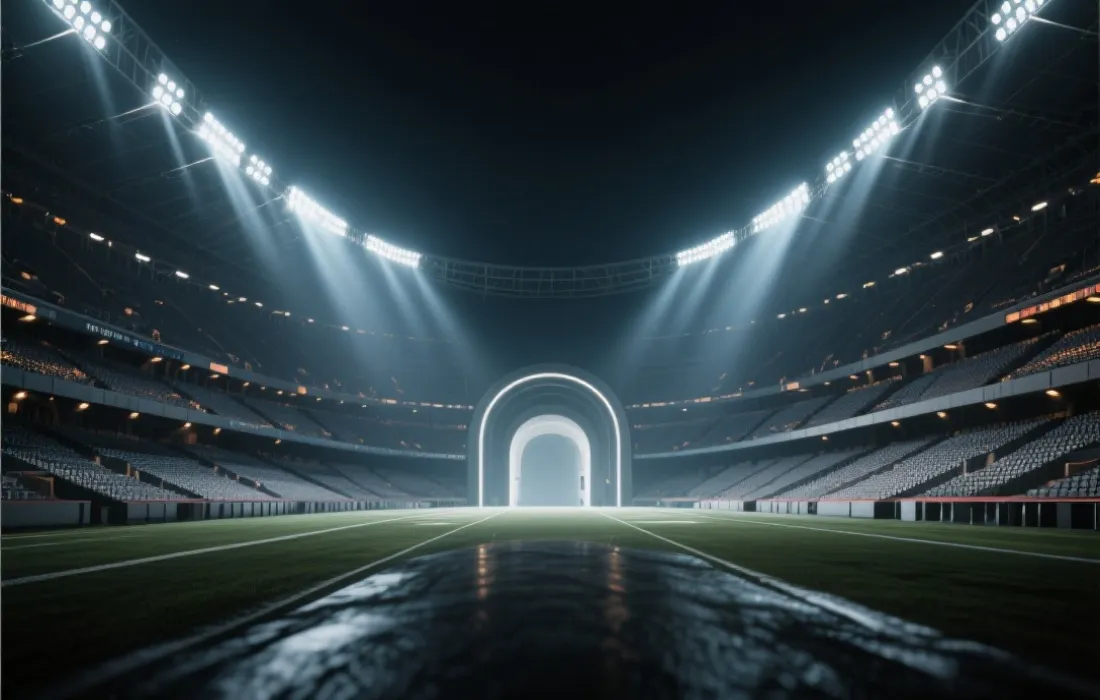 通往赛场的通道氛围图