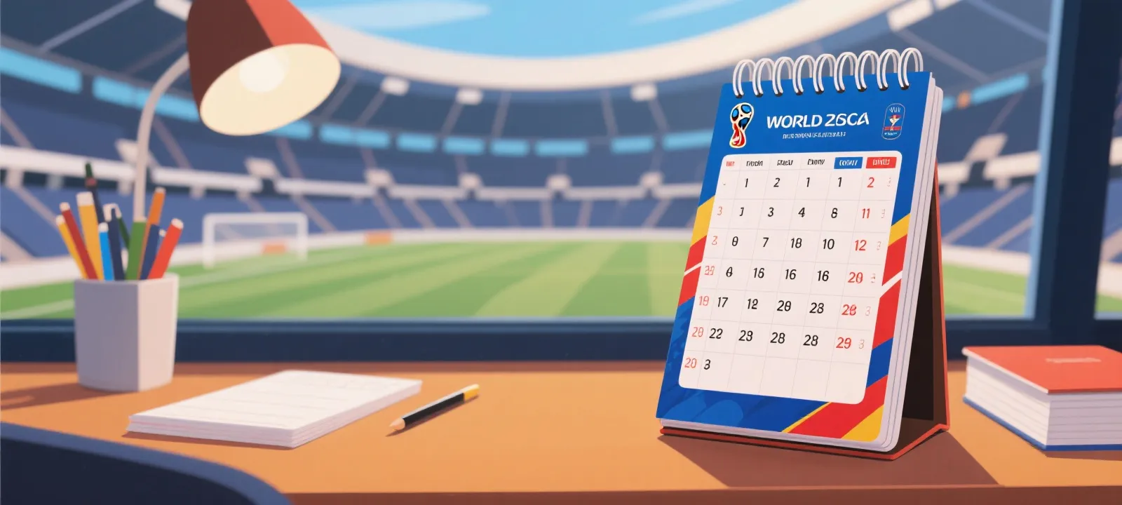 2026世界杯赛程表与直播时间索引示意图