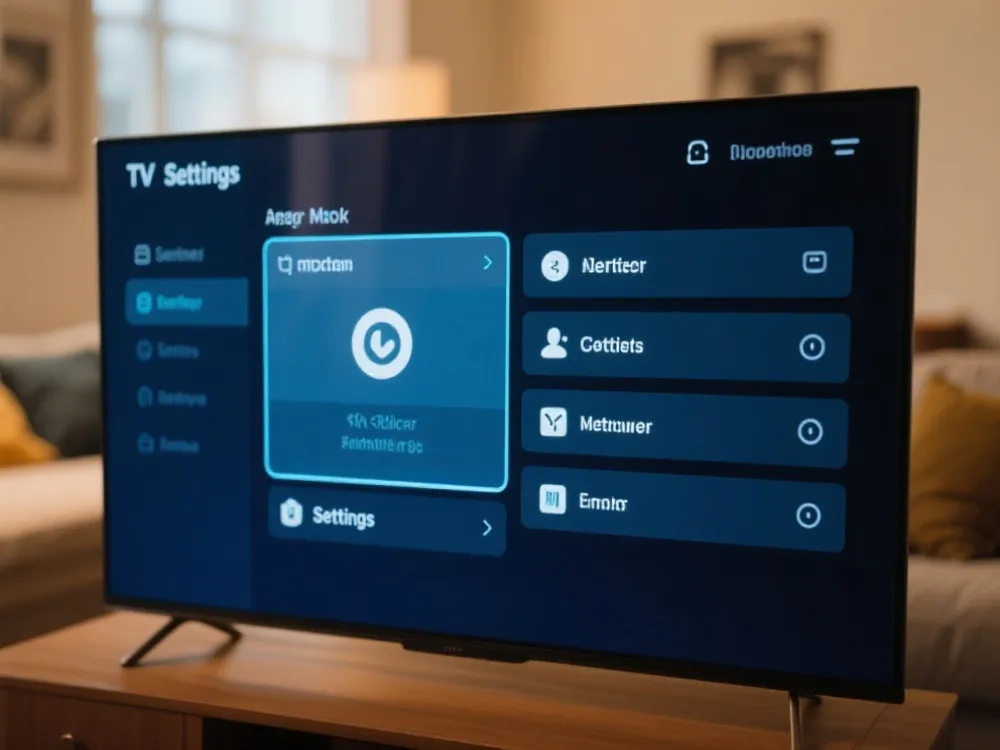 电视画质设置示意