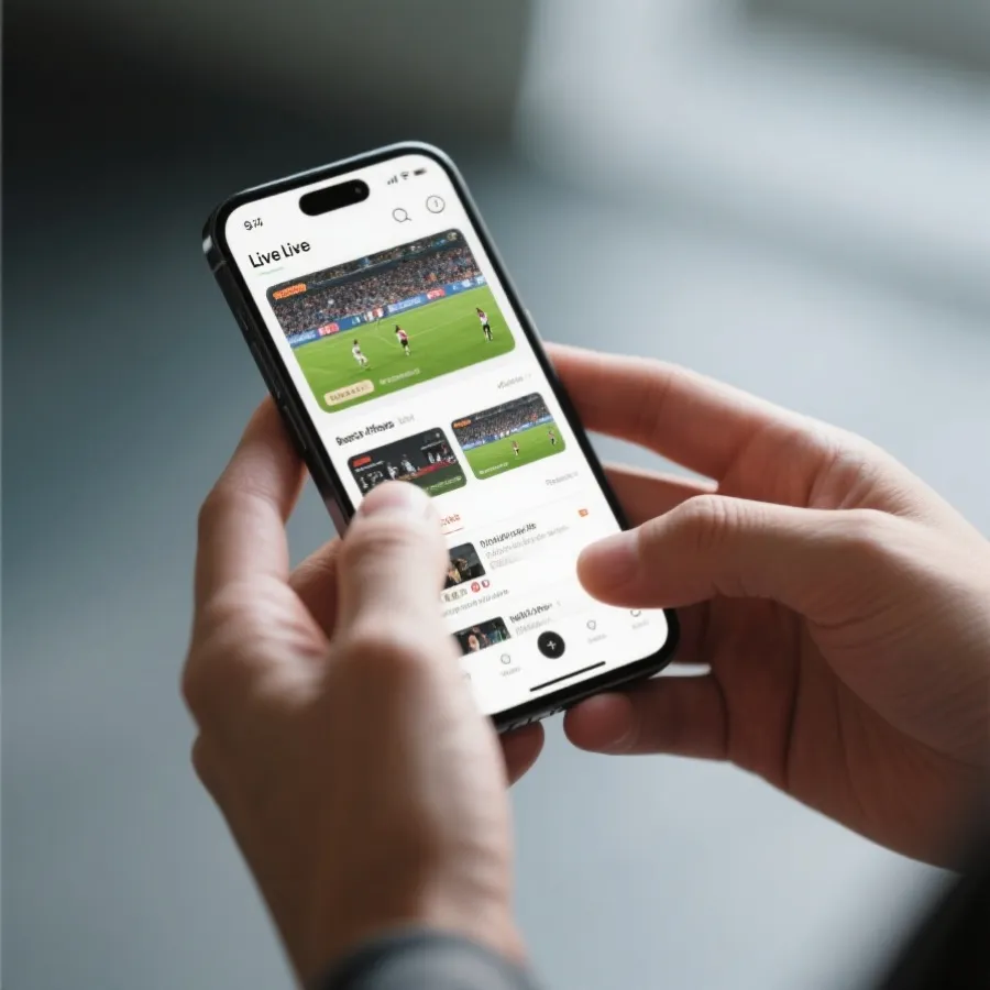 手机观看直播示意图